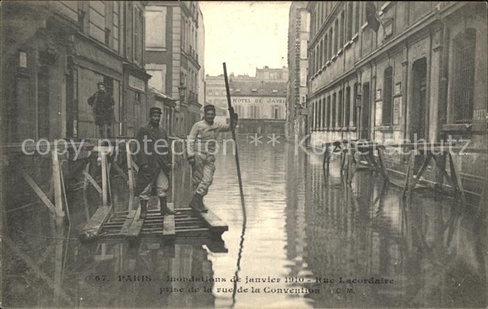 Paris Inondations Janvier 1910 Hochwasser Katastrophe