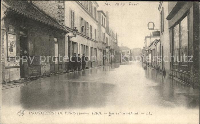 Paris Inondations Janvier 1910 Hochwasser Katastrophe