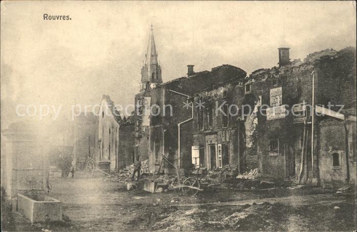 Rouvres-en-Woevre Truemmer 1. Weltkrieg Grande Guerre