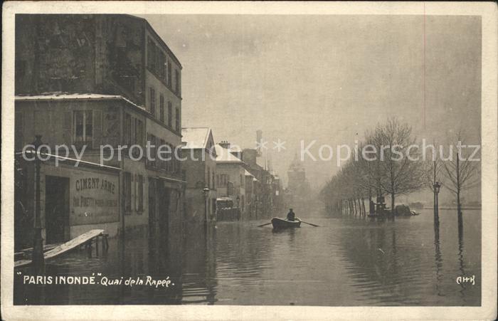 Paris Inondations Janvier 1910 Hochwasser Katastrophe