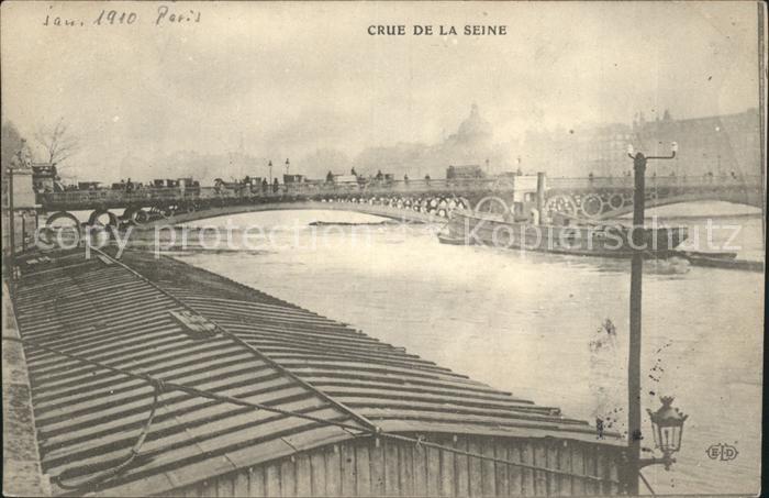 Paris Crue de la Seine Inondations Janvier 19