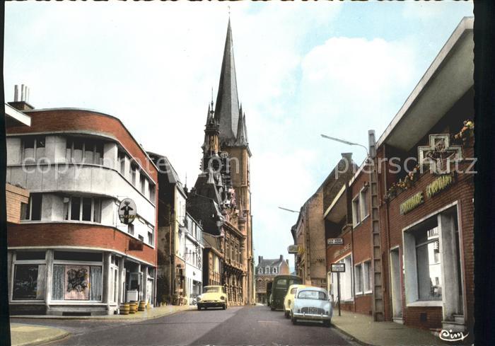 Solesmes Nord Rue Clemenceau Eglise