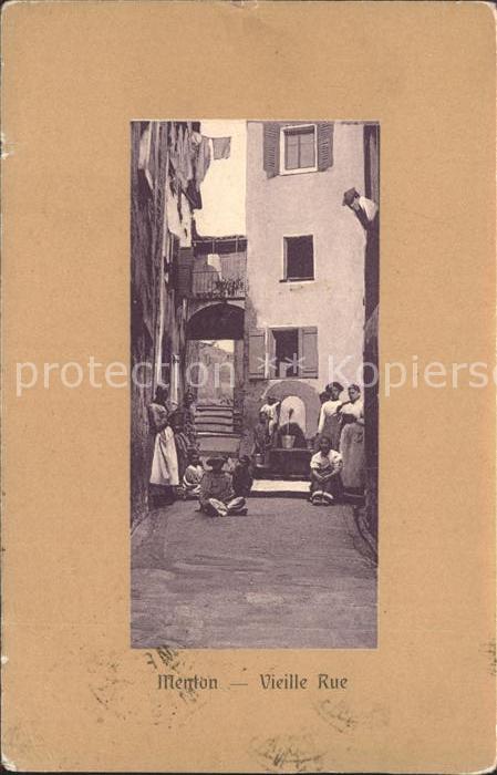 Menton Alpes Maritimes Vieille Rue