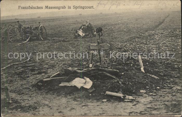 Springcourt Franzoesisches Massengrab 1. Weltkrieg Grande Guerre