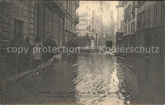 Paris Crue de la Seine Inondations Janvier 1910 Hochwasser Katastrophe