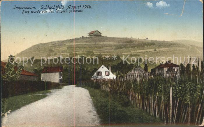 Ingersheim Haut-Rhin 1. Weltkrieg Schlachtfeld August 1914 Grande Guerre