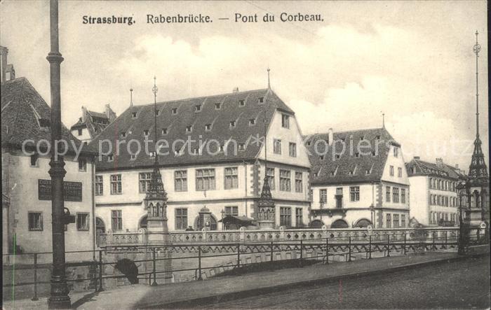 Strassburg Elsass Rabenbrücke Pont du Corbeau
