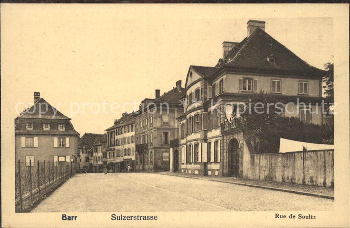 Barr Bas-Rhin Sulzerstrasse Rue de Soultz
