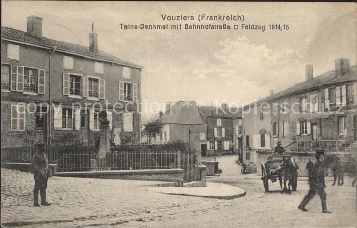 Vouziers Feldzug 1914/15 Taine Denkmal Bahnhofstrasse 1. Weltkrieg Grande Guerre