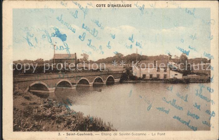 Saint-Coulomb Etang de Sainte Suzanne Pont