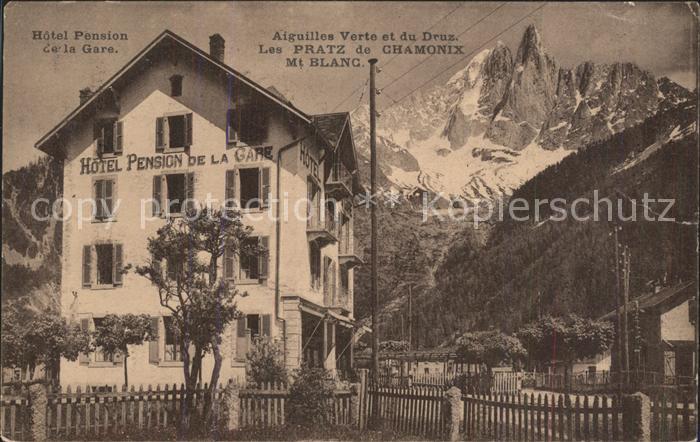 Les Pratz Hotel Pension de la Gare Aiguilles Verte et du Druz
