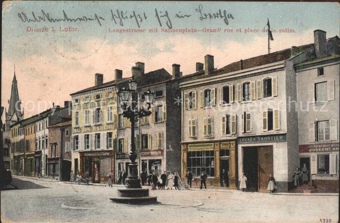 Dieuze Langestrasse Salinenplatz Grande Rue Place