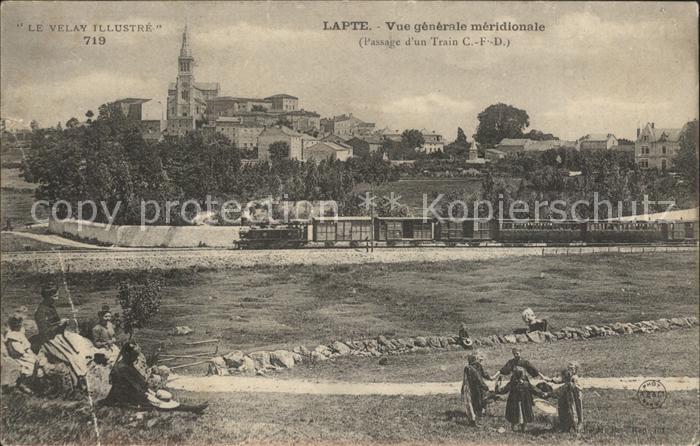 Lapte Vue generale meridionale Passage d un train