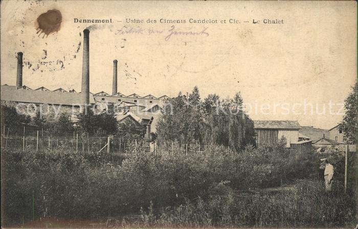 Dennemont Usine des Ciments Candelot et Cie Chalet Industrie