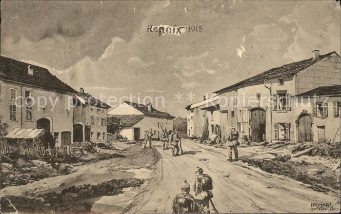 Repaix anno 1915 Kuenstlerkarte 1. Weltkrieg Grande Guerre
