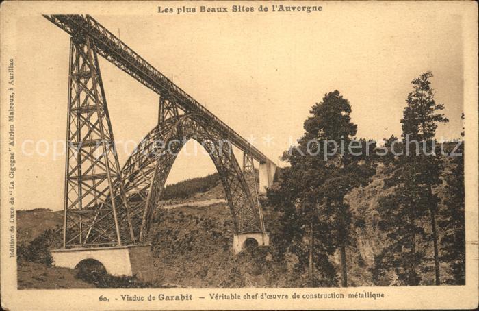 Bruecken Bauwerke Viaduc de Garabit Eisenbahnbrücke