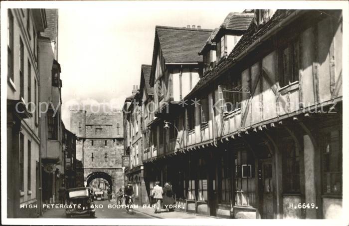 York UK High Petergate Bootham Bar