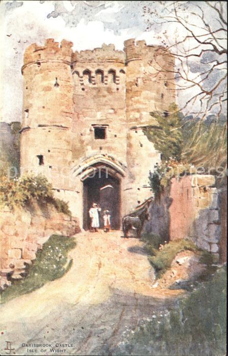 Isle of Wight UK Carisbrook Castle Kuenstlerkarte