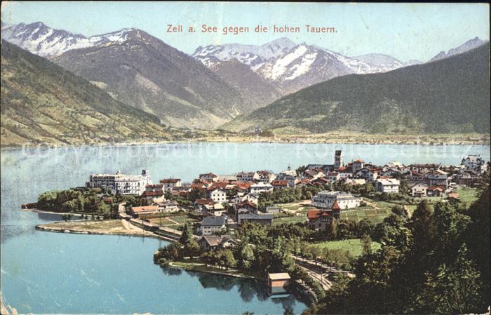 Zell See gegen hohe Tauern