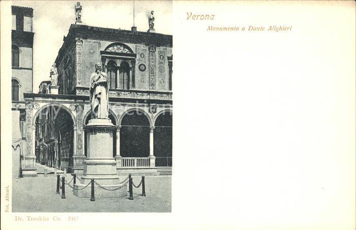 Verona Veneto Monumento a Dante Alighieri
