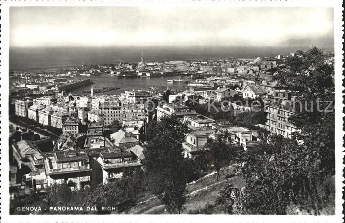 Genova Genua Liguria Panorama dal Righi