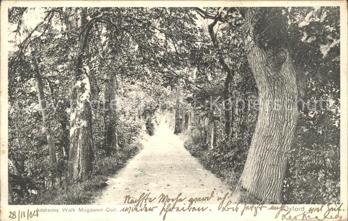 Oxford Oxfordshire Addison Walk Magdalen Coll