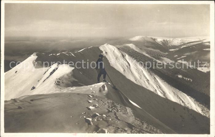 Riesengebirge Krkonose Karkonosze Ziegenrücken Bergsteiger