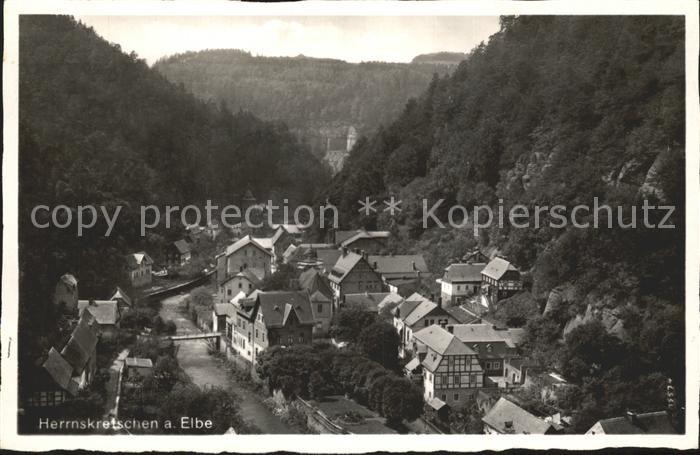 Herrnskretschen Boehmen Elsbsandsteingebirge