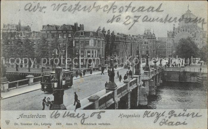 Amsterdam Niederlande Hoogesluis Strassenbahn