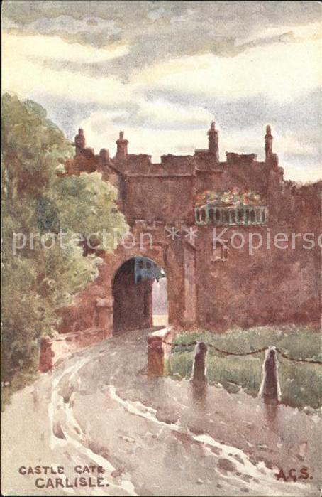 Carlisle Castle Gate Kuenstlerkarte