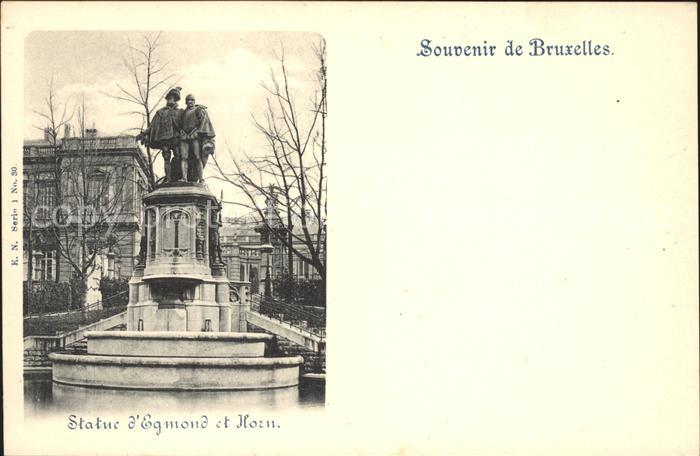 Bruxelles Bruessel Statue Egmond et Horn