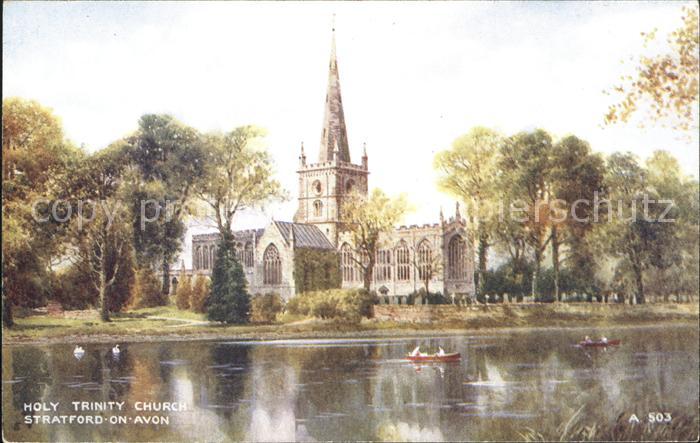 Stratford-on-Avon Holy Trinity Church Kuenstlerkarte