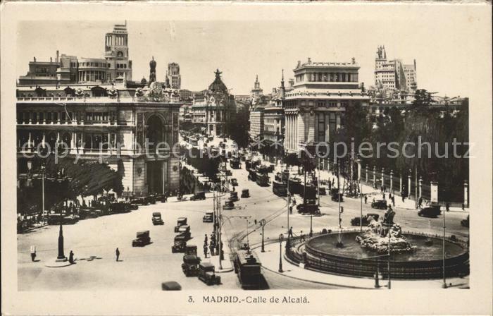 Madrid Spain Calle Alcala