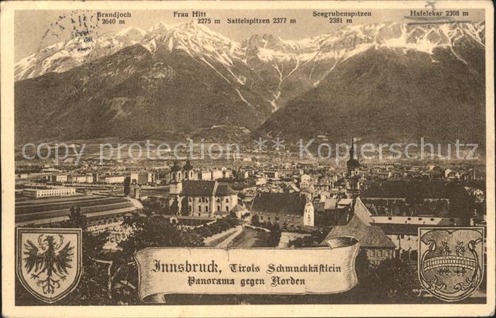Innsbruck Brandjoch Frau Hitt Sattelspitzen