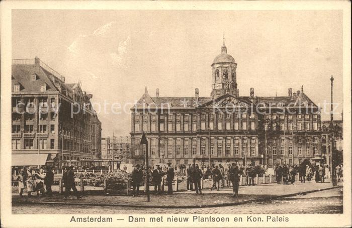 Amsterdam Niederlande Dam Plantsoen Kon Paleis