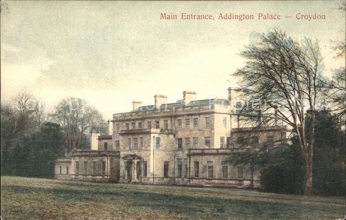 Croydon London Main Entrance Addington Palace Croydon