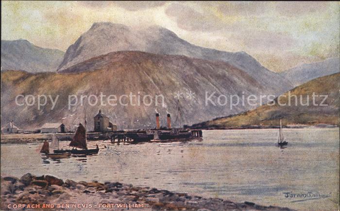 Fort William Lochaber Kuenstlerkarte Corpach Ben Nevis