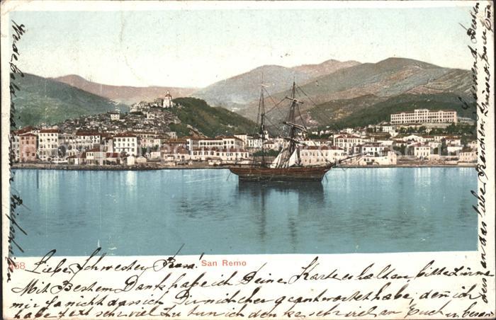 San Remo Segelboot Teilansicht