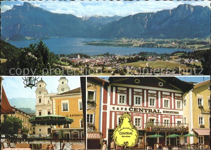 Mondsee Salzkammergut Panorama Cafe Central Marktplatz