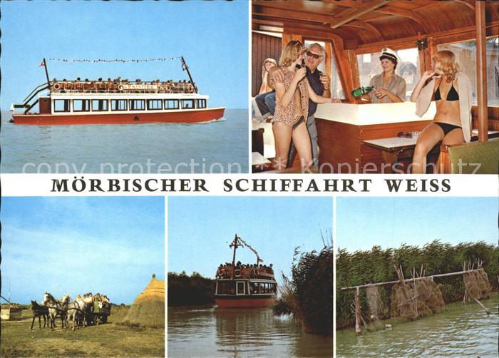 Moerbisch See Schiffahrt Weiss Rundfahrten Naturschutzgebiet Yacht Party