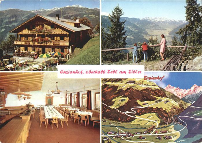 Zell Ziller Tirol Enzianhof Speisesaal Panorama Aussicht