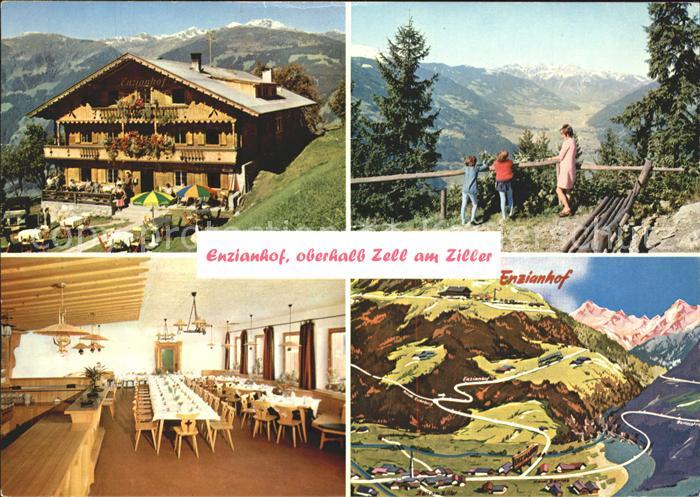 Zell Ziller Tirol Enzianhof Speisesaal Aussichtspunkt Panoramakarte