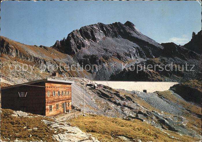 Kaernten Hohenbahnhaus mit Sperre Gr Muehldorfersee Reisseck Seenplateau