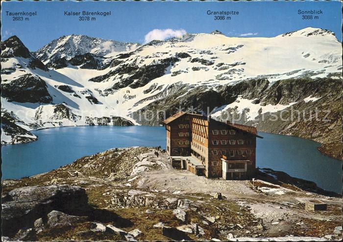 Rudolfshuette Weisssee am Weissensee Tauernkogel Baerenkogel Granatspitze Sonnbl