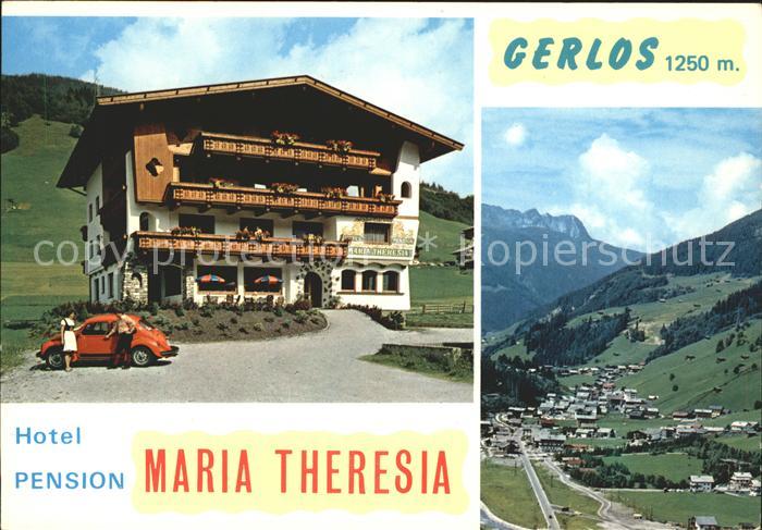 Gerlos Hotel Pension Maria Theresia Ortsblick