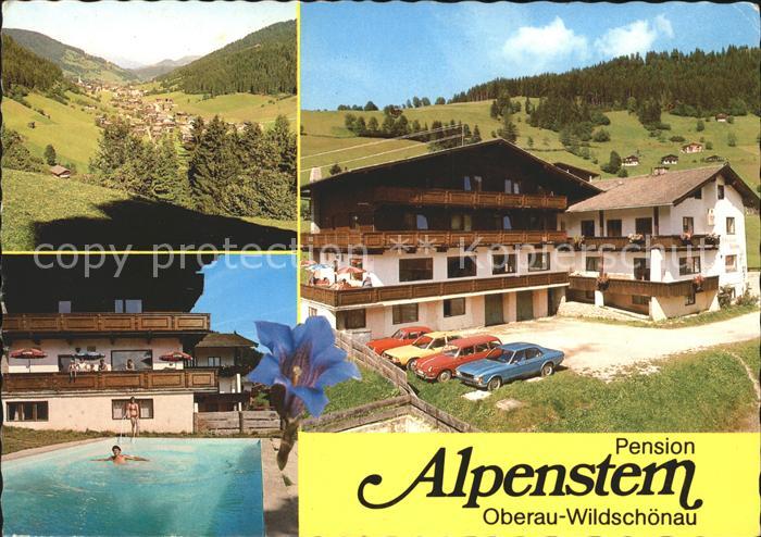 Oberau Tirol Pension Alpenstern Swimingpool Ortsansi