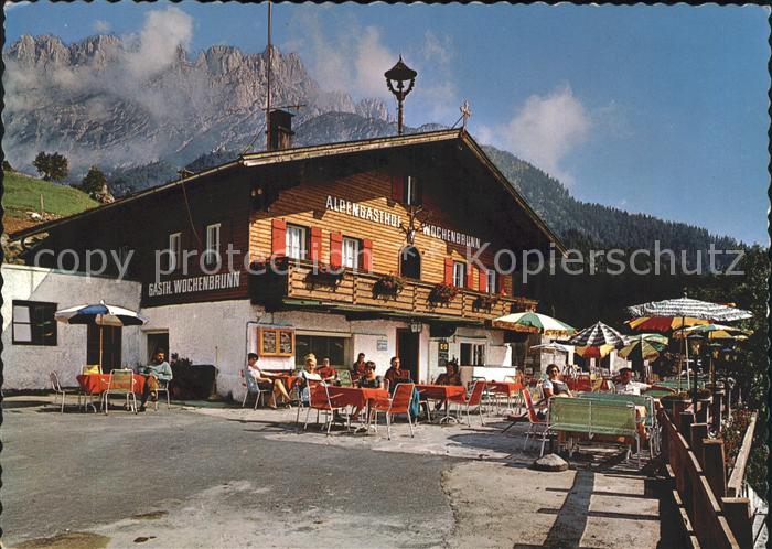 Ellmau Tirol Alpengasthof Wochenbrunn Freiterrasse