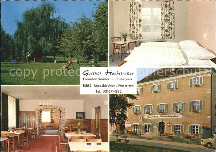 Mooskirchen Gasthof Hochstrasser Gastraum Zimmer