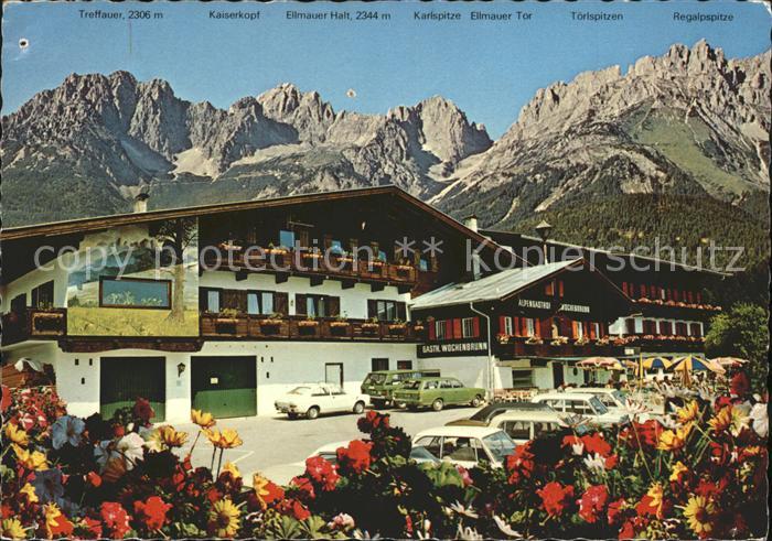 Ellmau Tirol am Wilden Kaiser Alpengasthof Wochenbrunn