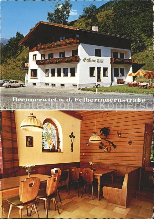 Felbertauernstrasse Brennerwirt Gasthaus Stube